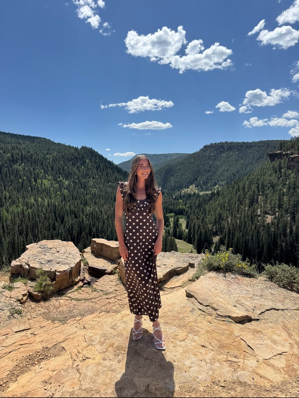 Women’s Polka Dot Brown Midi Dress - Classic Sleeveless Style